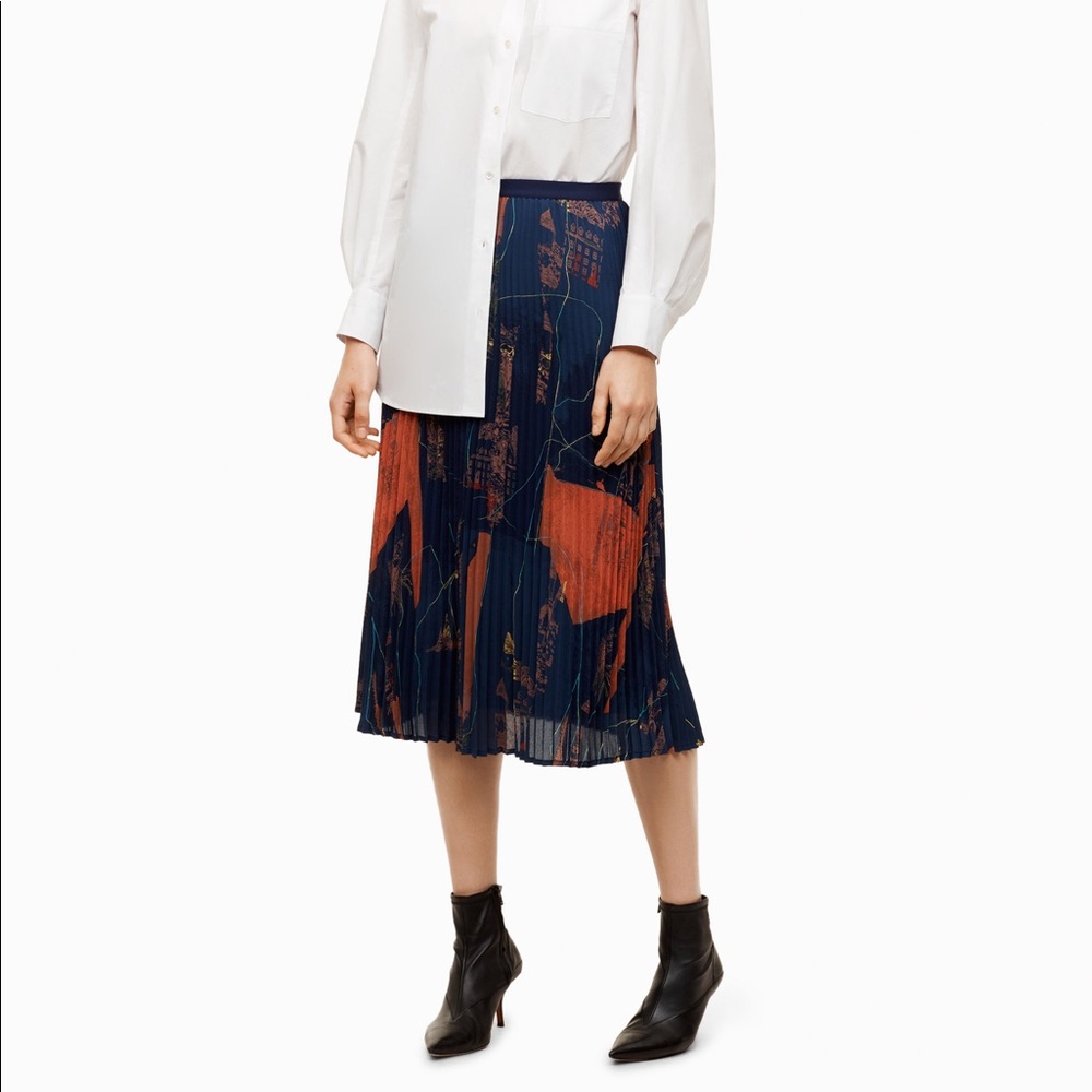 Babaton Jude Skirt - Pleated Midi Skirt (NWT)